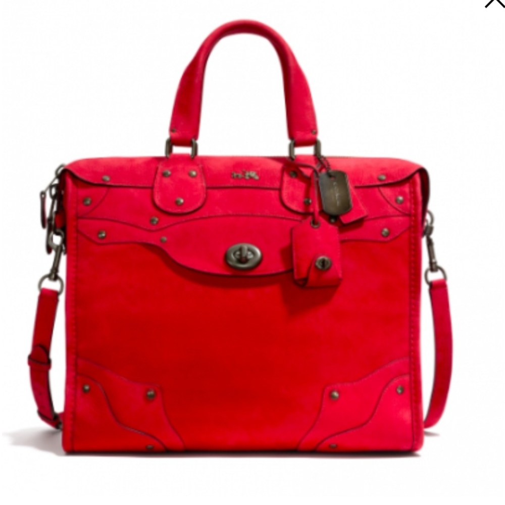 Women's Dark Red Rhyder 33 Satchel in Suede